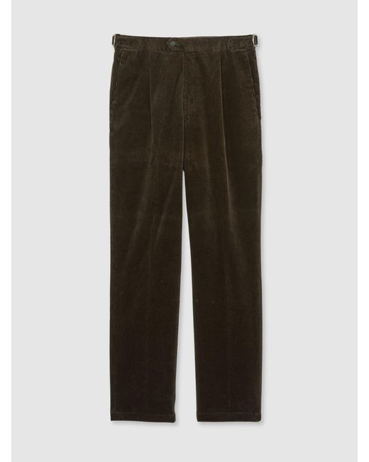 Oscar Jacobson White Oscar Regular-Fit Corduroy Trousers for men