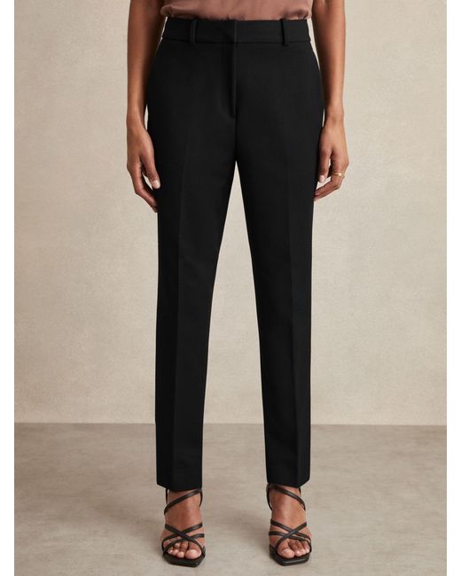 Reiss Black Gabi Polyester Suit Trousers