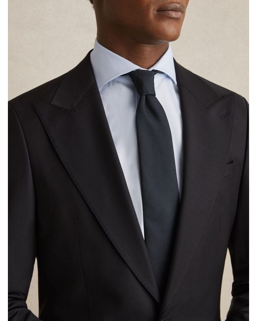 Reiss White Storm - Soft Blue Regular Fit Cotton-twill Two-fold Shirt, S for men