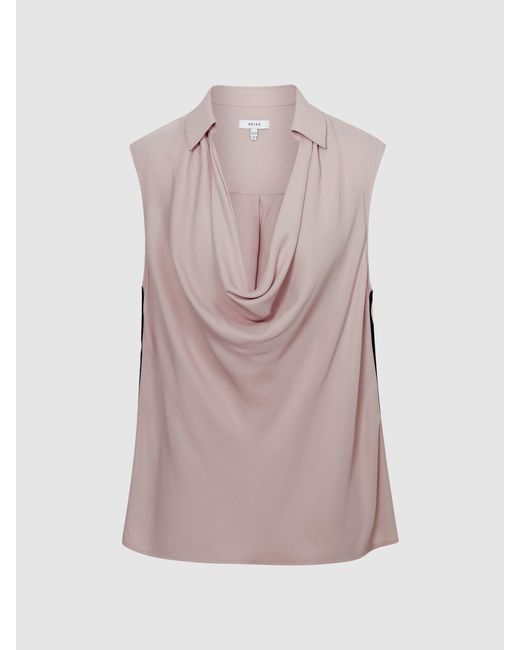 Reiss Natural Ameliee Blouse Tri Stripe