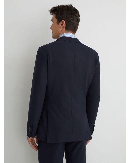 Reiss Blue Sb - Navy Belmont Sb Tailored Fit Single-breasted Suit Jacket Tailored-fit With Wool, 38 for men