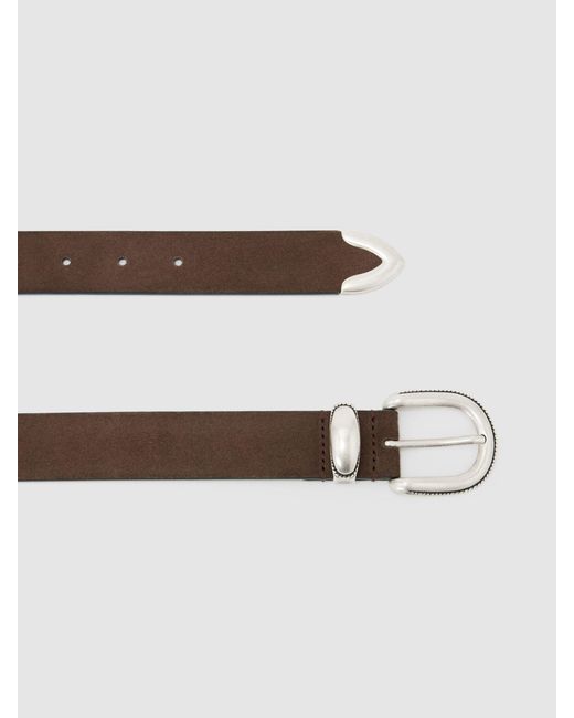 Reiss Blue Jonny Western Belt for men