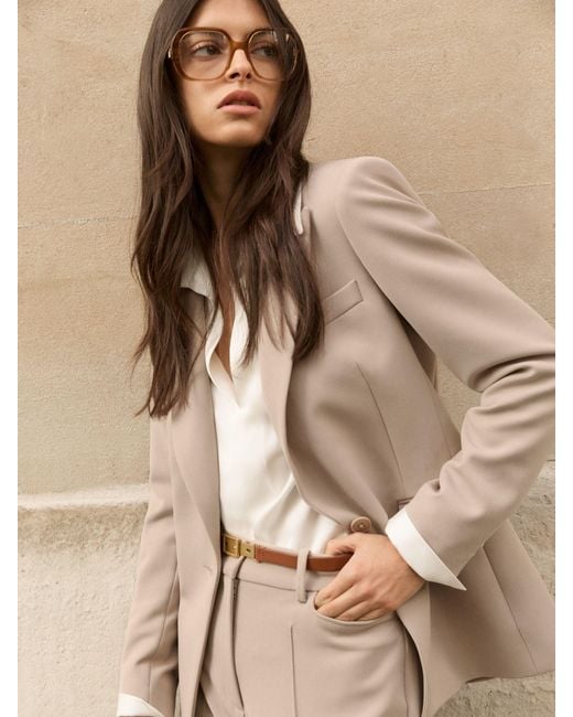 Reiss Natural Tailored Single Breasted Suit Blazer