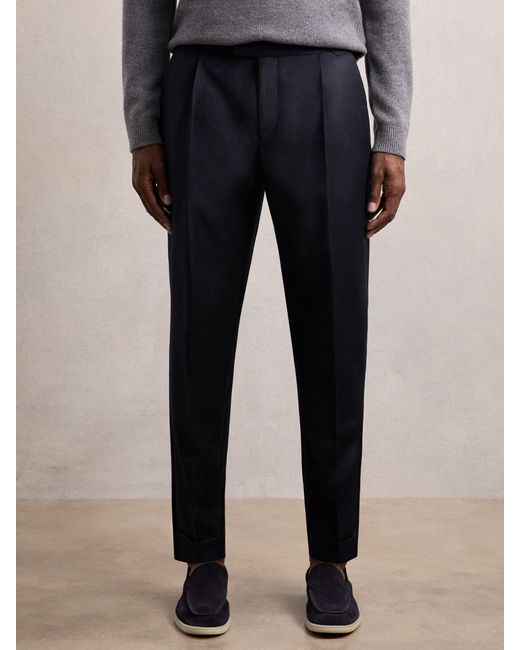Reiss Natural Stretch-Cotton Tapered Trousers for men
