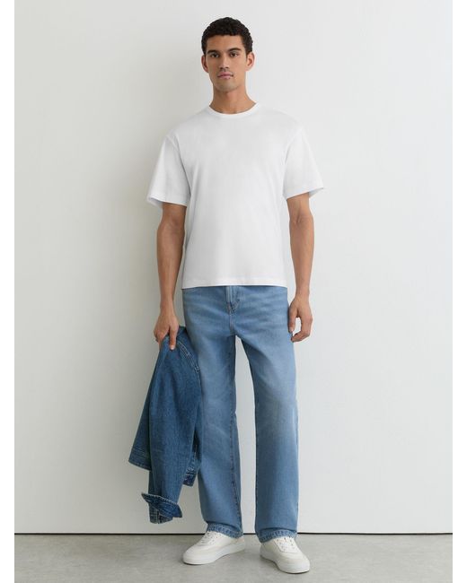 Reiss Blaikie - White Airwater-cotton Relaxed-fit T-shirt, M for men