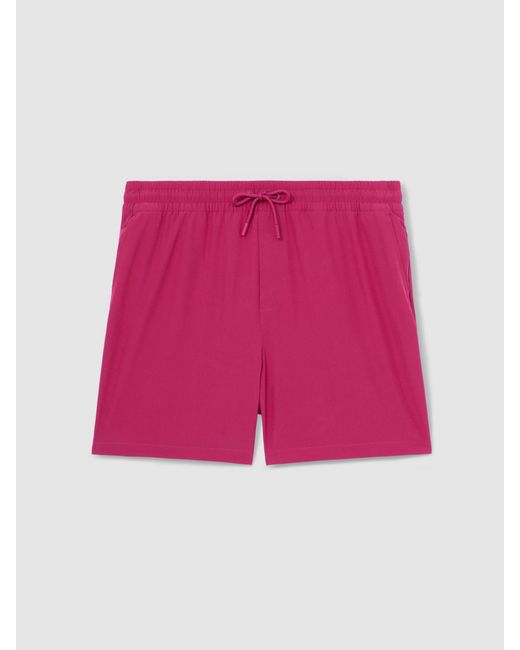 Reiss Purple Cliff - Dark Pink Drawstring Swim Shorts, Xl for men