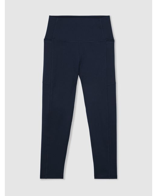 Reiss Blue High-Waisted Full-Length Leggings