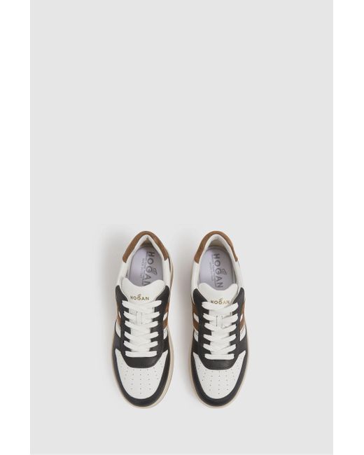 Hogan White Leather And Suede Trainers, Multi for men