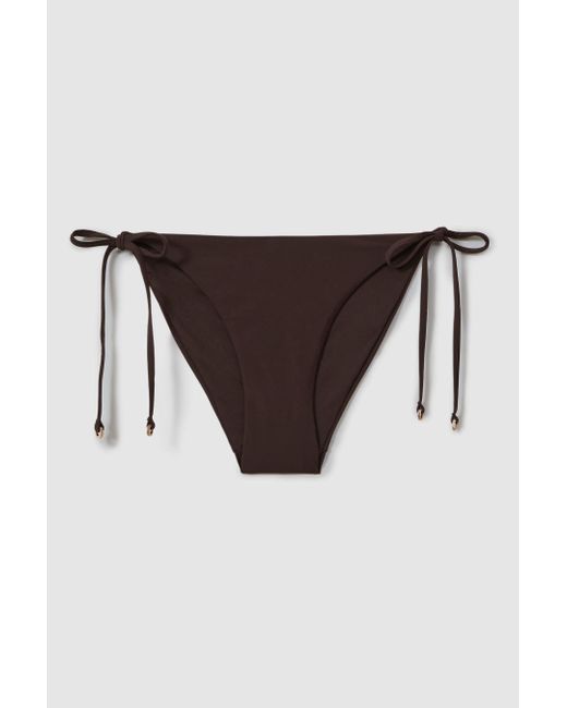 Reiss Brown Riah - Chocolate Triangle Halter Neck Bikini Top