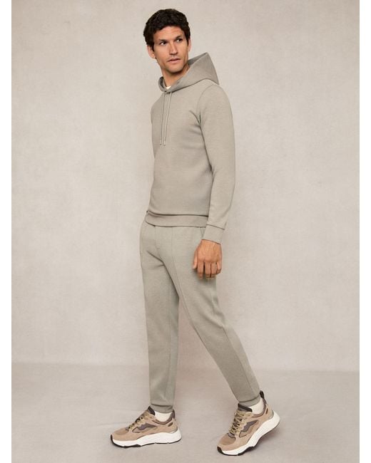 Reiss Brown Stretch-Jersey Tailored Joggers for men