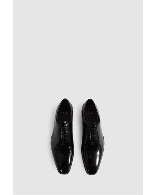 Reiss Mead - Black Patent Leather Lace-up Shoes for men