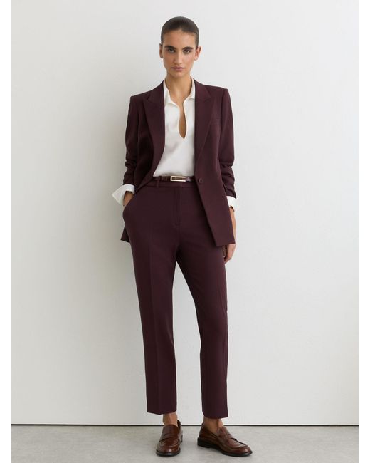 Reiss Natural Gabi Berry Tailored Single Breasted Suit Blazer