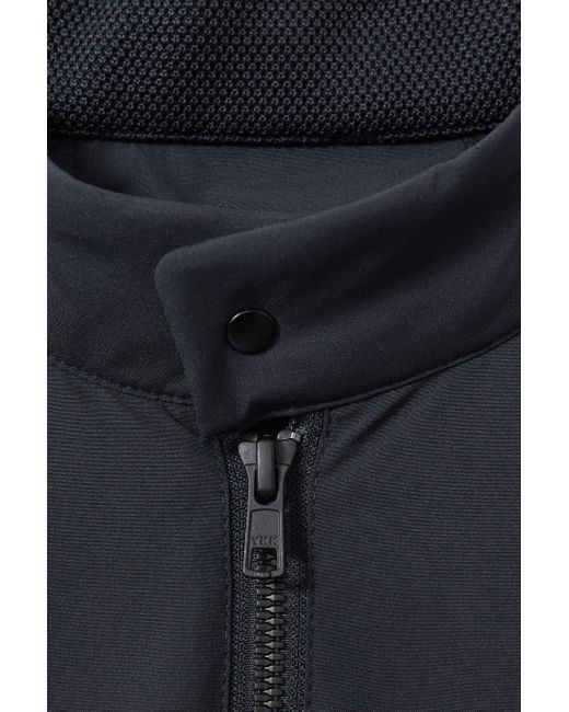 Scandinavian Edition Blue Waterproof Harrington-style Jacket for men