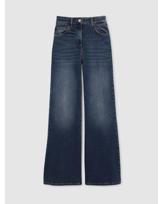 Reiss Multicolor Mid-Rise Flared Jeans