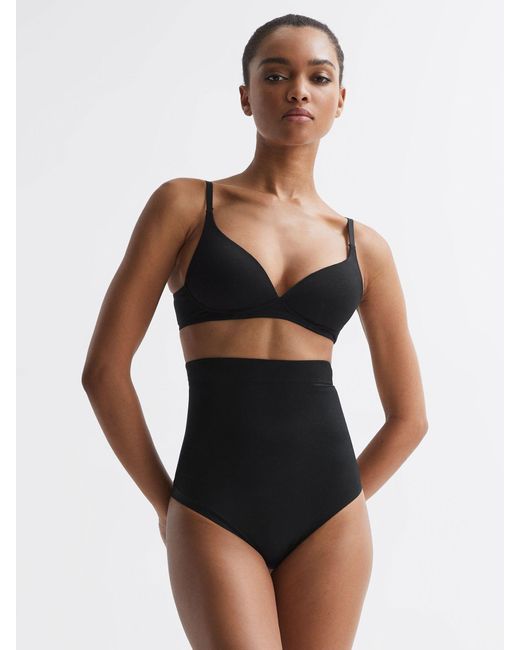 Spanx Black Shapewear Firming High-waisted Thong