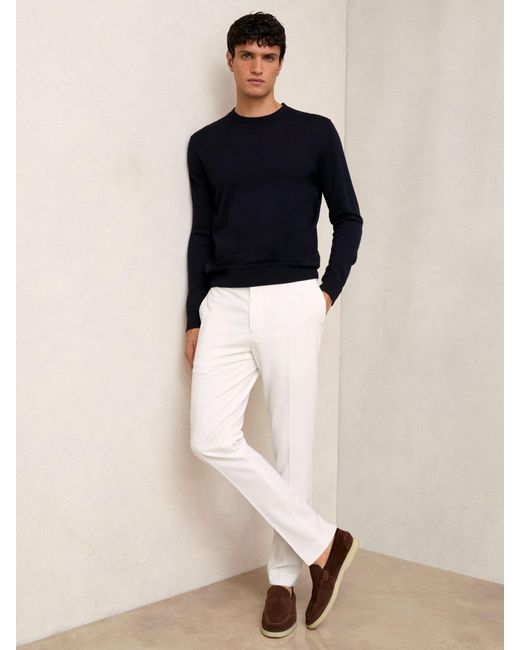 Reiss Natural Slim Fit Internal Drawstring Trousers for men