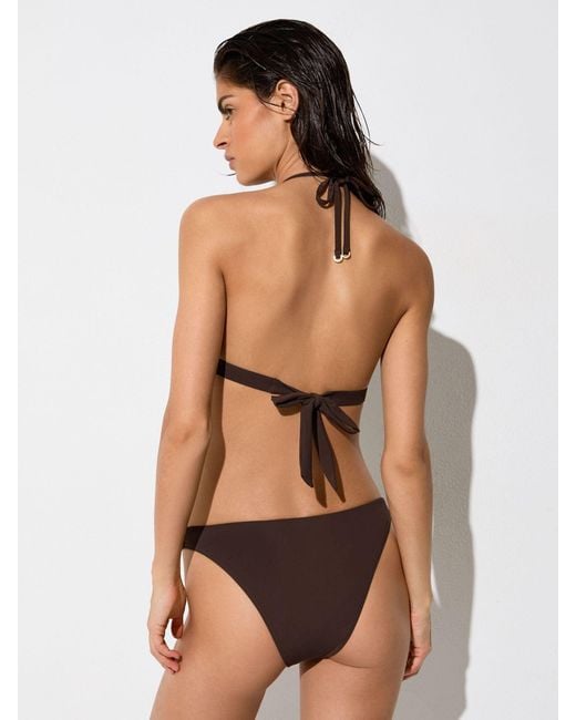 Reiss White Fixed-Side Brazilian Bikini Bottoms
