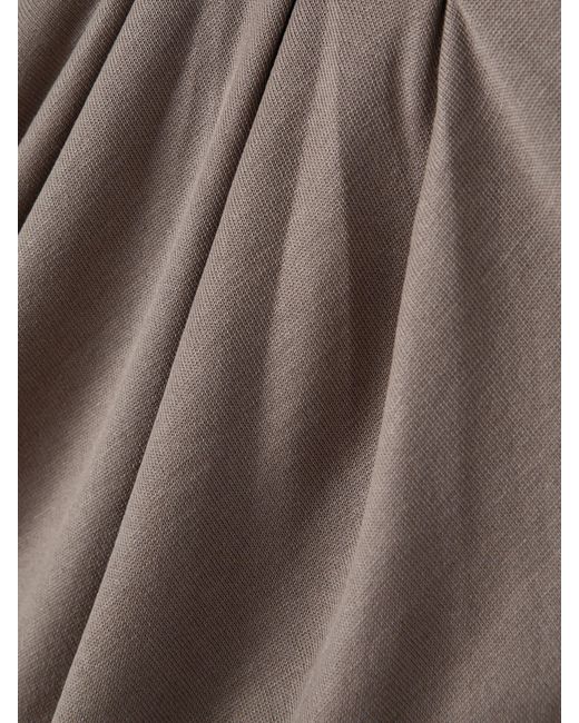 Reiss Fern - Mocha Bodycon Ruched Midi Dress, M | Lyst