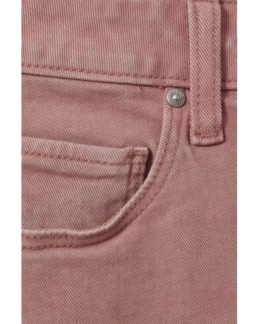 PAIGE Pink High Rise Denim Shorts