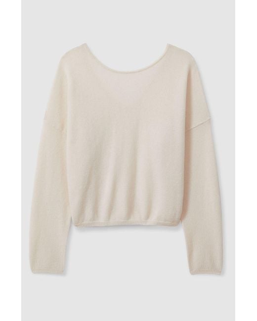 Crush Brown Collection Cashmere Cropped Reversible Jumper