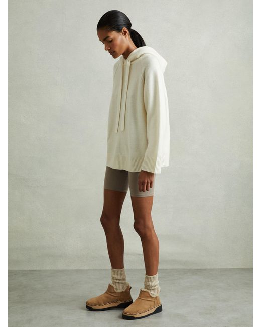 Reiss Natural Shearling-Lined Suede Ankle Boots