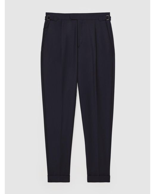 Reiss Natural Stretch-Cotton Tapered Trousers for men