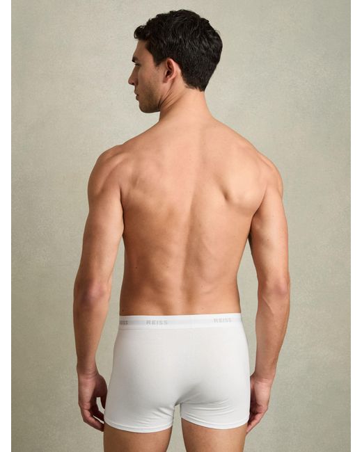 Reiss Heller - White Three Pack Of Cotton Blend Boxers, L for men