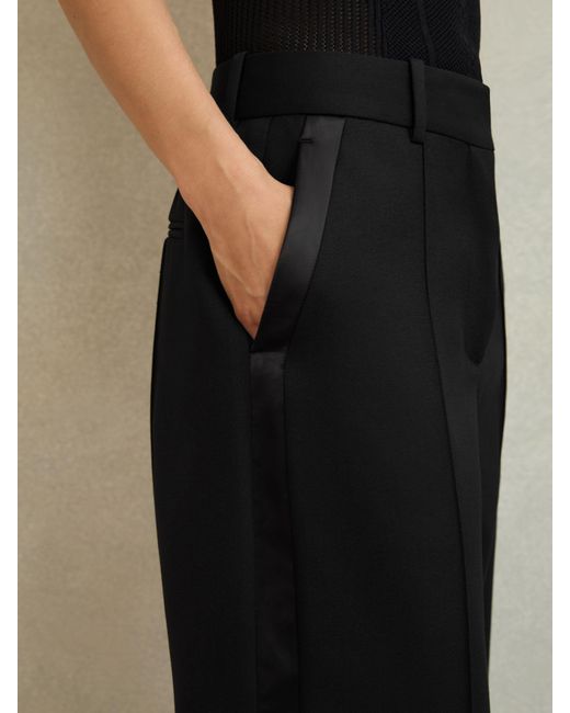 Reiss Natural Atelier Wide-Leg Tuxedo Trousers
