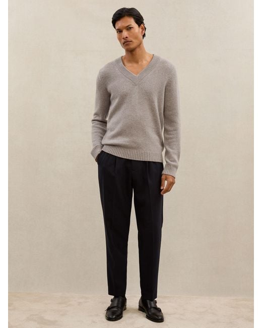 Reiss Natural Atelier Cashmere V-Neck Jumper for men