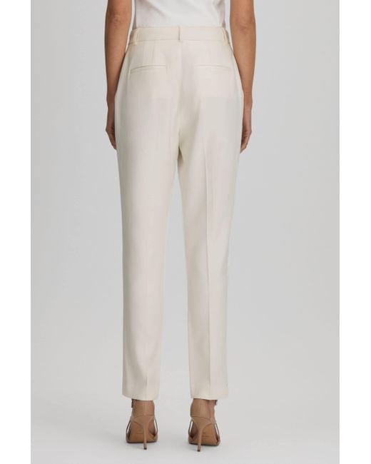 Reiss Natural Millie - Cream Slim Fit Suit Trousers, Us 12