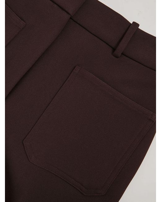 Reiss Multicolor Petite Twill Patch-Pocket Flared Trousers