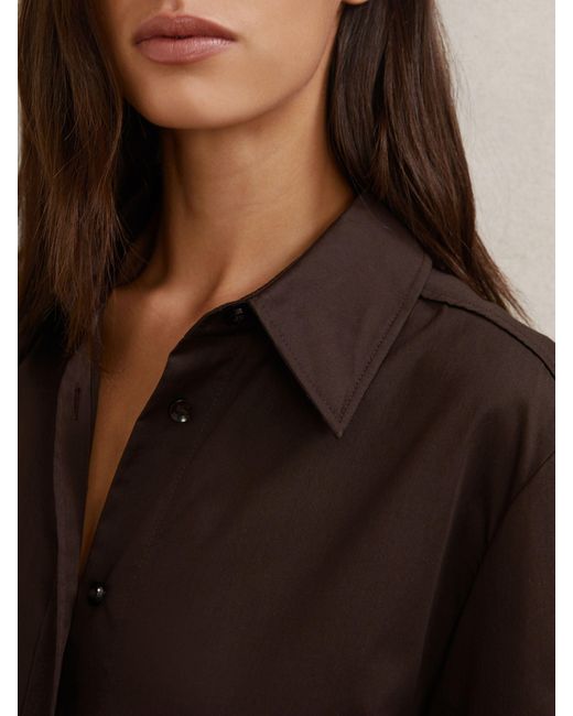 Reiss Multicolor Cotton-Sateen Folded-Cuff Shirt