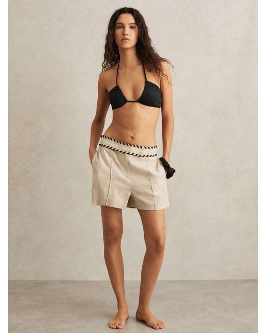 Calvin Klein Black Crinkle Bikini Top
