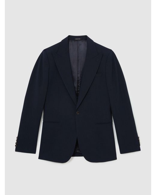 Reiss Blue Sb - Navy Belmont Sb Tailored Fit Single-breasted Suit Jacket Tailored-fit With Wool, 38 for men