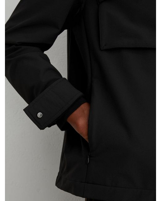 Reiss Divide - Black Technical Twin-pocket Overshirt, Xl for men