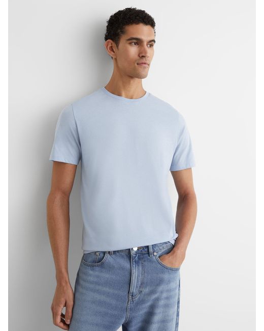 Reiss Bless - Soft Blue Crew Neck T-shirt, Xxl for men