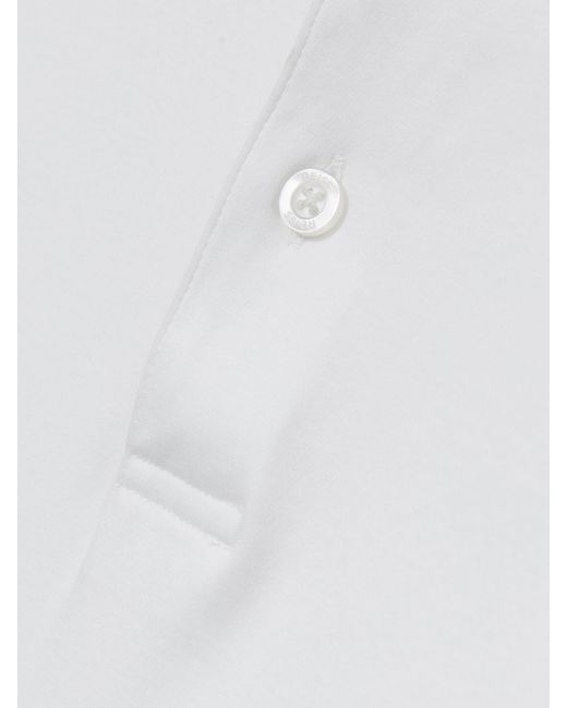 Reiss White Air-Water Cotton Polo Shirt for men