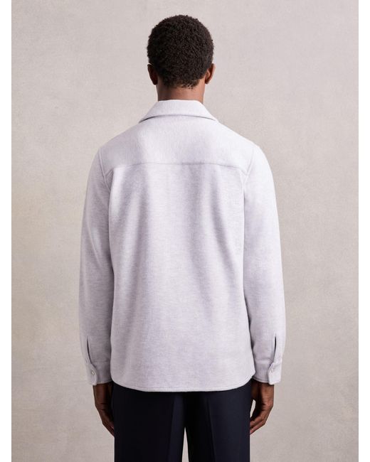 Reiss Multicolor Press-Stud Jersey Shirt With Cotton for men