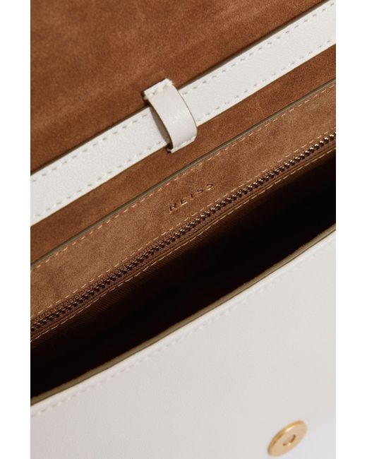 Reiss Kora - Off White Soft Leather Crossbody Bag, One