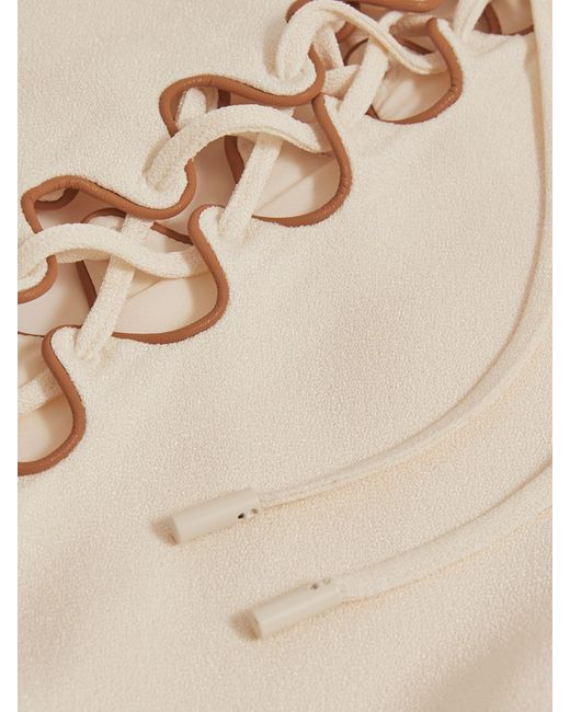 Reiss White Athene Atelier Satin Crepe Cut-Out Maxi Dress