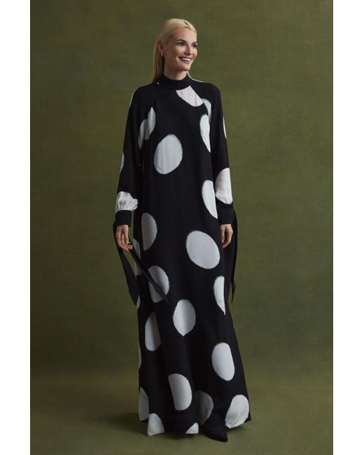 Florere Polka Dot Long Sleeve Maxi Dress Lyst UK