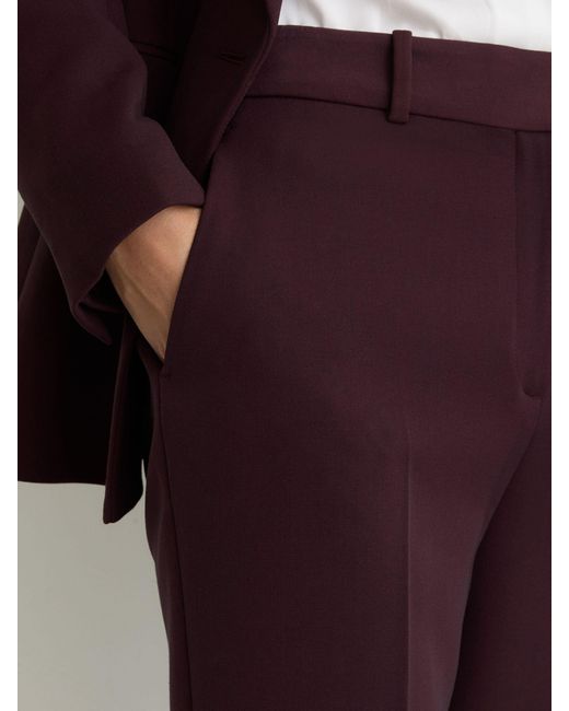 Reiss Purple Slim-Fit Suit Trousers