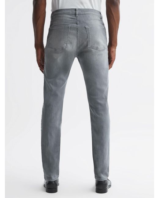 Reiss Black Slim Fit Jersey Jeans for men