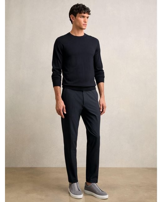 Reiss Blue Technical Drawstring Trousers for men