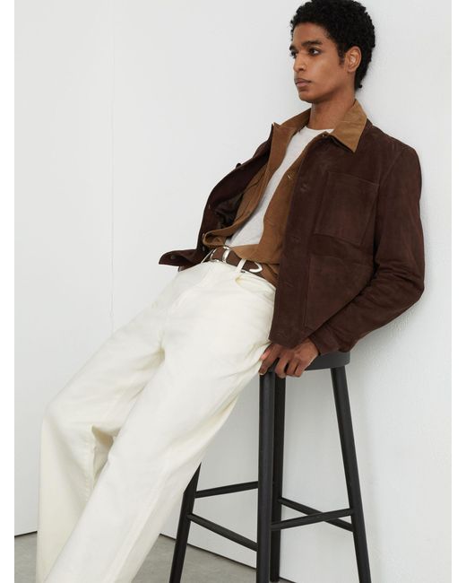 Reiss Natural Monogram Relaxed-Fit Jeans for men
