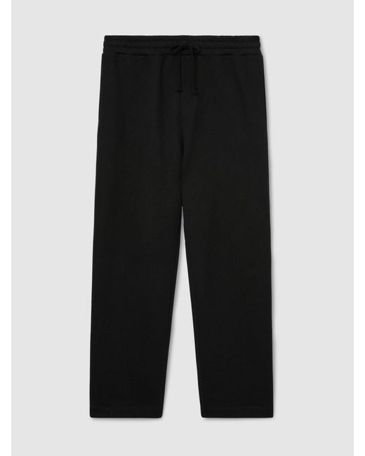 Reiss White Cotton Heavyweight Straight-Leg Joggers for men