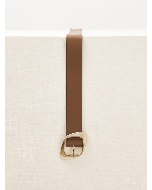 Reiss Gray Christa Belt Leather Plain