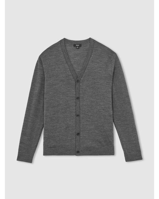 Reiss Multicolor Merino Wool Button-Through Cardigan for men