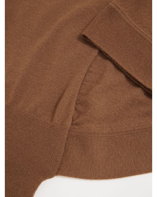 Reiss Blue Merino Wool Batwing Roll-Neck Jumper