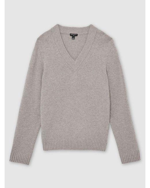Reiss Natural Atelier Cashmere V-Neck Jumper for men